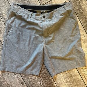 Hurley Phantom Gray Flat Front Shorts Versatile Casual Wear
